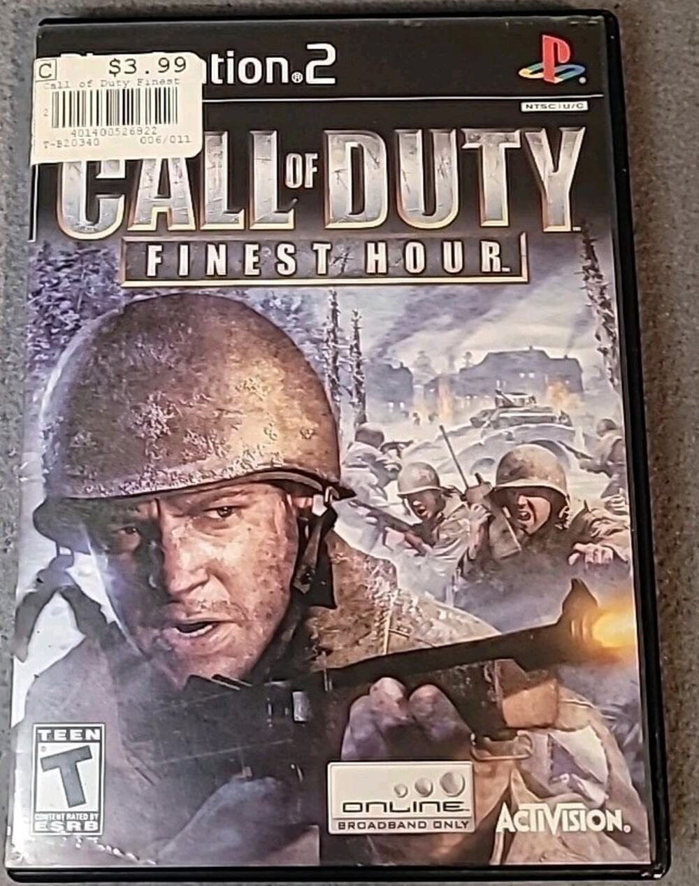 Call of Duty Finest Hour PlayStation 2 PS2 Game CIB Complete
